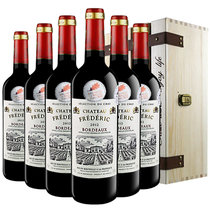 名庄靓年 法国进口红酒波尔多法定产区AOC获奖葡萄酒整箱6支送木箱