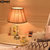 圣菲特 水晶台灯欧式简约现代客厅卧室床头结婚创意美式酒店布艺台灯 8070(调光开关)