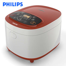 飞利浦（Philips）HD4532 电饭煲 家用多功能智能电饭煲 4L电饭煲 大容量电饭锅 智能微电脑控制(红色 热销)