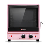 海氏HY10电烤箱家用小型迷你早餐蒸汽烤箱一体机多功能烘焙全自动(粉色 热销)