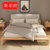 斯蒂朗 B01 皮艺软靠实木床 北欧风格双人床 全实木家具 1.5米单人床 卧室舒适大床(深色靠包 1.5米全实木床+床垫)