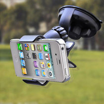 那卡汽车苹果三星小米iphone4s车载多功能吸盘夹式导航夹子手机支架吸盘式