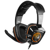 硕美科（SOMIC） G910 7.1声道电竞游戏耳机 CF/LOL双游戏模式 智能可调节震动 带呼吸LED灯效 黑色