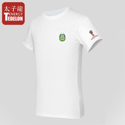 2018俄罗斯足球T恤短袖纯棉巴西球迷法国队西