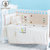 *婴儿用品床围三件套 宝宝床品床帏套件 防皱可拆洗(纳拉花园床笠款 130×70)