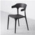 物槿 塑料牛角椅 YG-02(黑色)