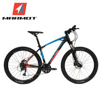 MARMOT土拨鼠变速自行车山地车男女式单车铝合金自行车车27速(蓝色 标准版)