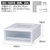 爱丽思IRIS 日本环保塑料收纳箱 可叠加衣柜内塑料收纳箱储物抽屉透明衣橱整理箱BC-500(4个装500系列小号)