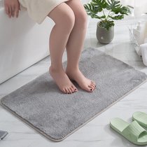 浴室吸水地垫卫生间脚垫厕所门垫进门口卧室地毯厨房家用防滑垫子(40×60cm两片装(90%顾客选择) 灰色)