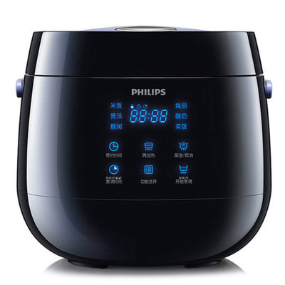 飞利浦（Philips） HD3060/00 黑色 同时具有再加热、保温、预约、童锁、烹饪时间可调等五大功能 电饭煲