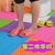 厕所卫生间隔水垫子洗手间厨房地垫浴室防滑垫 优质PE卫生间组合地垫可裁剪拼接脚垫（新疆西藏青海不发货）(紫色 25*25cm)