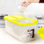 灰姑娘 米桶储米箱 米缸塑料密封防虫防潮装米桶 杂粮储物箱  25kg-加厚白色(绿色)(15kg-透明色)