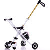 简易轻便携儿童三轮车宝宝婴儿手推车可折叠 溜娃滑行车伞车(黑色无伞 版本)