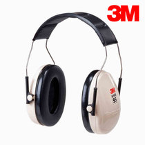 3M H6A抗噪音耳罩 颈带式射击学习飞机旅行睡眠工作劳保隔音防护耳罩