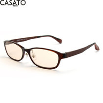 卡莎度(CASATO) 男女款黑色素镜片防蓝光防辐射眼镜框架 电脑护目镜可以配镜1312(棕色)
