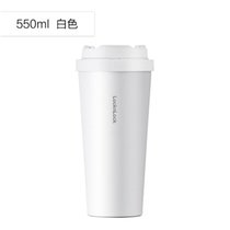 乐扣乐扣保温杯女男ins创意潮流水杯简约便携时尚元气咖啡杯茶杯400ML/550ML(550ML白色)