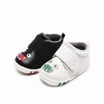 巴拉巴拉童鞋婴儿鞋宝宝防滑学步鞋秋冬男女机能鞋舒适透气软底鞋(20 本白)