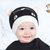 秋冬宝宝针织帽婴毛线帽儿男童女童小孩儿童帽子韩版0-3-6-12个月(黑色)