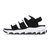 Skechers斯凯奇女鞋熊猫鞋夏季Dlites厚底魔术贴凉鞋沙滩鞋 31514-3(黑色/白色 39)