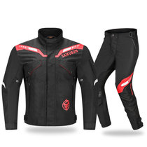 摩托车骑行服赛车服套装四季通用骑士机车服男女防摔保暖装备冬季 颜色分类 尺码(黑色 S)