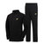 耐克/Nike男款运动套装2016春季纯棉套装运动套装男装运动服运动裤外套(黑色 XXXL)