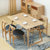 丰圆藤木 白橡木全实木餐桌椅组合现代简约北欧长方形餐桌小户型原木色日式(1.3米原木色 一桌四椅)
