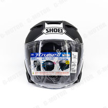 SHOEI日本JC2摩托车半盔3/4盔头盔骑行踏板(黑白色印花 M)