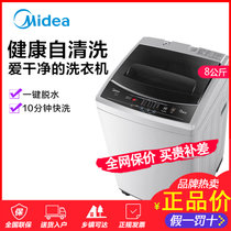 美的（Midea）  8公斤kg洗衣机 全自动家用美的波轮洗衣机 大容量 MB80V31 智利灰(8公斤)