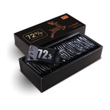 诺梵72%无糖纯黑巧克力 110g*2盒 纯黑巧克力