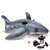 INTEX 57525 充气坐骑儿童游泳圈浮圈  大白鲨坐骑水上坐骑(本款+车载家用电泵)