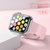 XIT Apple iwatch苹果手表表带iphoe4/3/2/1代iwatch40m液态硅胶42mm38男女通用软带(可爱粉 1/2/3/4代44mm)