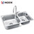 摩恩(MOEN)水槽双槽不锈钢水槽洗菜盆洗碗池28117SL(搭配77111EC厨房龙头)