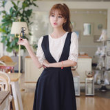 Mistletoe东大门女装蕾丝背带裙韩版夏季新款连衣裙F6687(白色 S)