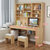 韦斯豪现代简约木质书桌书柜(WSH-21F1120NQ书桌书柜)