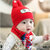 公主妈妈秋冬季新生儿帽子胎帽婴儿帽子纯棉套头0-3-6-12个月男童女宝宝帽子春秋(红色)