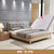 A家 家具 床 现代单人实木框架床简约双人床时尚卧室家具1.5米1.8米高箱储物 单床 框架床(1500mm*2000m(床+床垫 1.8*2米框架床)