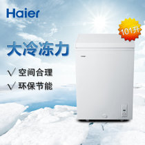 海尔 (Haier) BC/BD-101HZ 101升 家用冷柜 冷藏冷冻转化 小型迷你冷柜 节能单温冰箱 白色