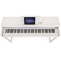 The ONE智能钢琴 电钢琴 电子琴 88键重锤 数码钢琴 乐器(忠贞白)