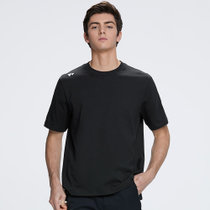 七匹狼七匹狼短袖T恤男士吸湿夏季新款微弹力跑步运动体恤衫1H1A30602910XL码黑 修身舒适吸湿透气