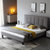 A家家具 北欧卧室家具实木脚布艺床 现代简约软靠双人床 DA0173(1.8米 架子床*1+床垫)