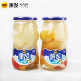 KF/康发平邑特产糖水混合水果罐头550g*3瓶 多种水果混合包邮