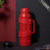 日本AKAW不锈钢保温壶杯家用户外旅行大容量男大号便携开暖热水瓶(1100ml-法国红)
