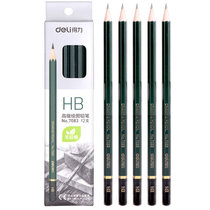 得力7083-HB高级绘图铅笔(绿色)(12支盒)（对公）