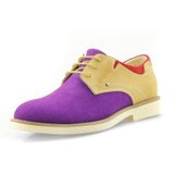 波派2013夏季新款鞋时尚韩版低帮鞋PU11703(紫红/浅棕 40)