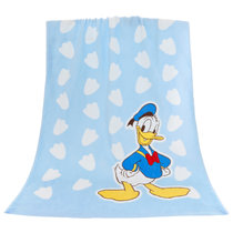 迪士尼（Disney）毛巾家纺 纯棉割绒柔软毛圈 米妮粉嫩冰激凌儿童浴巾婴儿浴巾(蓝色)