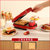 日本三明治早餐机家用小型多功能定时面包压烤吐司机华夫饼机神器(红色 三明治烤盘)