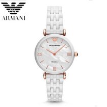 阿玛尼（ARMANI）手表 新款圆盘陶瓷贝母表盘女表简约腕表 AR1486(AR1486)