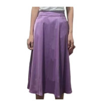 百搭垂感中裙有口袋春夏季薄款2022新款品牌店半身裙(紫色 S)