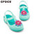 Crocs女童凉鞋伊莎贝拉夏季包头凉鞋软底果冻儿童宝宝鞋子|205044(C7 23.5码15.5cm 薄荷绿)