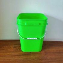 20升20kg正方形塑料方桶包装桶压盖加厚肥料乳胶漆桶垃圾分类全新(正方形20升20kg压盖绿色无盖)